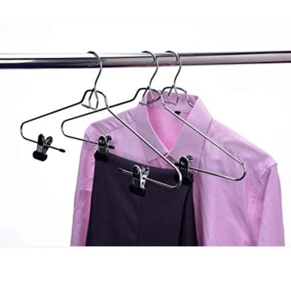 VGT Rubbermaid Metal Shirt Pant Skirt Clip Hangers Add-on Hook Stackable LOT 5